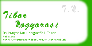 tibor mogyorosi business card